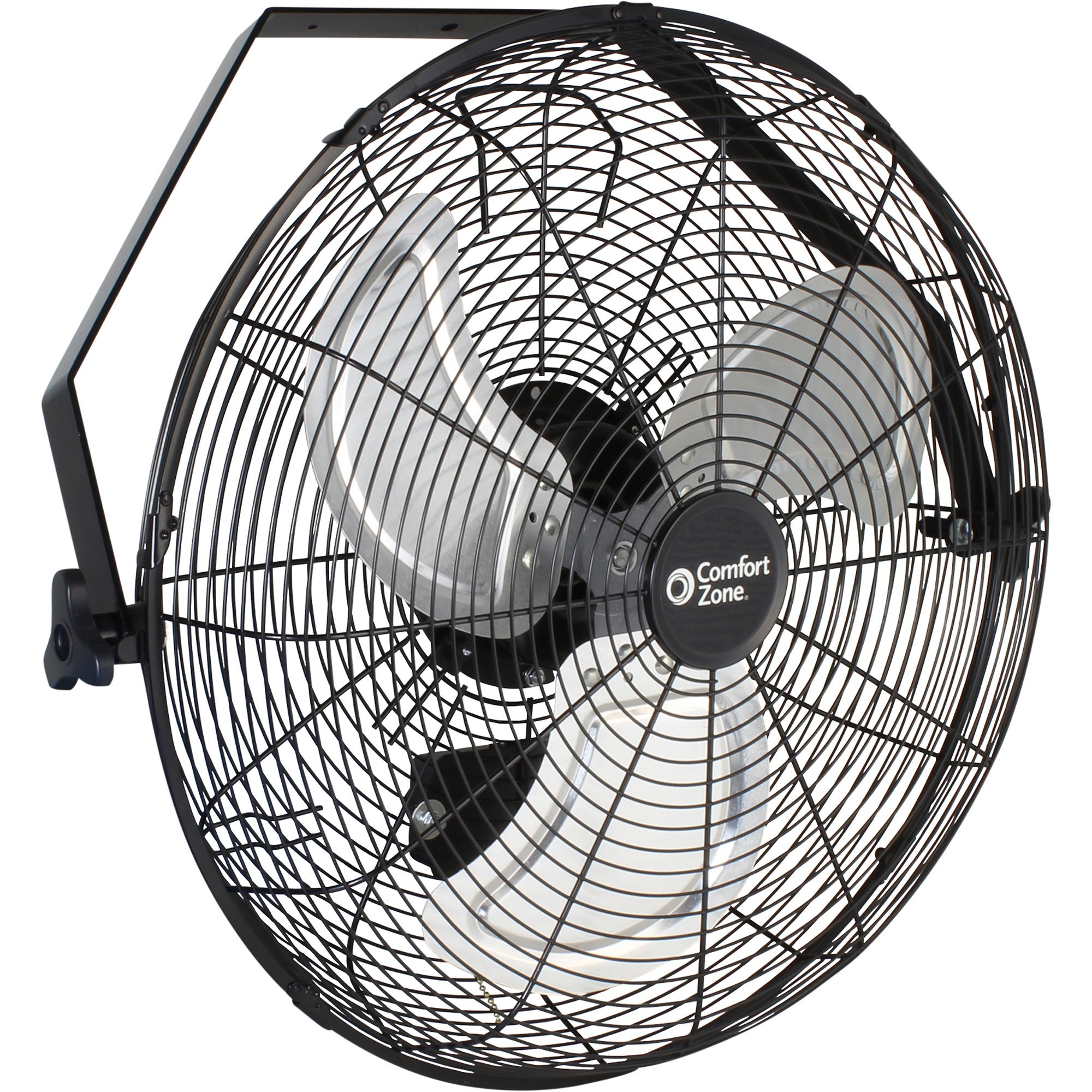 Comfort Zone 3-Speed High-Velocity Wall-Mount Fan — 18in., 1478 CFM, 120 Volts, Model# 125001